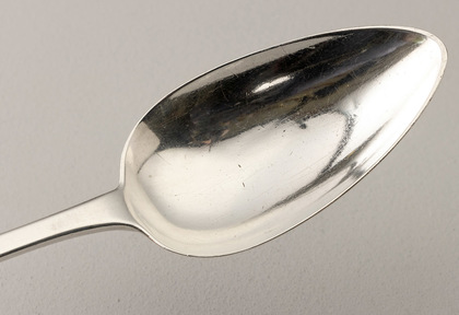 Irish Silver Georgian Tablespoons (Pair) - Newton Family Crest, Irish Ducal Coronet, John Bayly